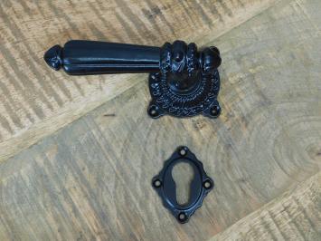 Set of door hardware - PZ Castle - black - iron