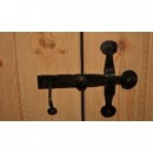 Uniek en rustiek ontworpen valslot, echt fraai op uw houten deur !!