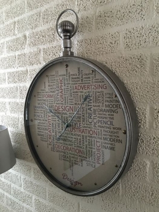 Design clock as a pocket watch model