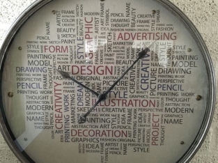 Design clock as a pocket watch model
