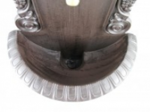 Beautiful wall fountain - cast iron look-alu-dark brown, 60 cm