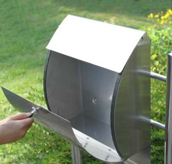 3-Fold Letterbox - 125 cm - stainless steel