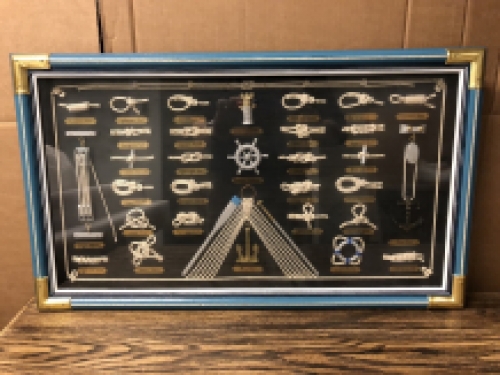 Maritime knots - shipping - rope - anchor wall display case