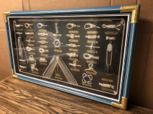 Maritime knots - shipping - rope - anchor wall display case