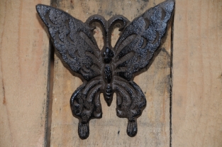 Vlinder - gietijzer - wanddeco