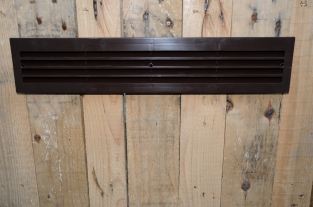 Air grille, ventilation grid, plastic-brown