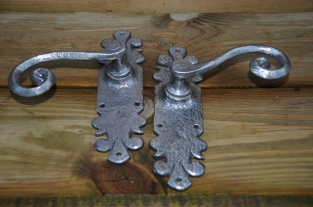 Exclusive set of door hardware - Lion XL - wrought iron