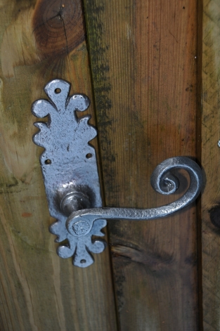 Exclusive set of door hardware - Lion XL - wrought iron