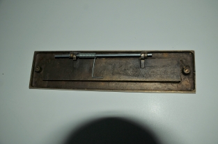 Letterbox flap-plate, heavy brass, with flap spring