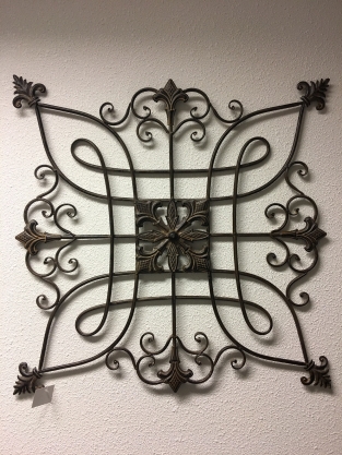 Beautiful decorative metal wall rack