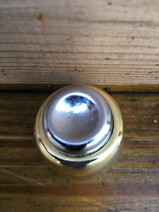 Magnetischer Türspalthalter Messing poliert