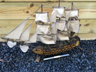 World famous warship, HMS VICTORY, completely handmade.