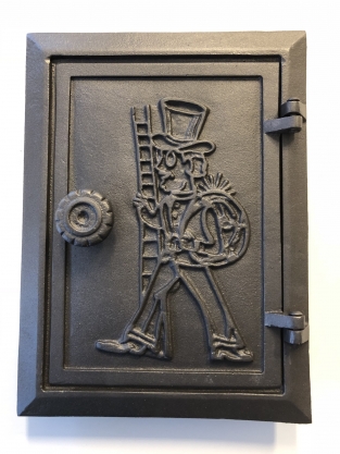 1 cleaning door made of cast iron, color-untreated