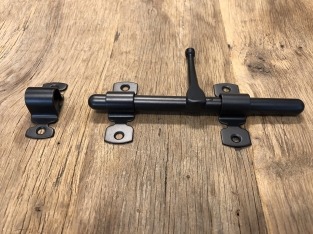 Poortklep-slot staal zwart- VELADA -160