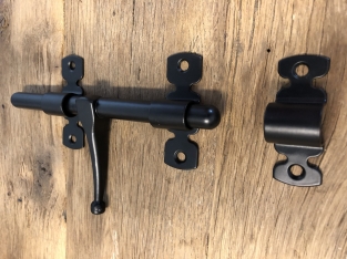 Poortklep-slot staal zwart- VELADA -160