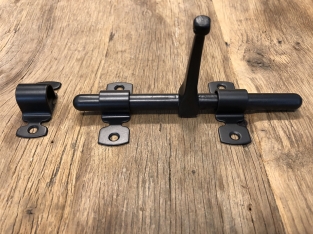 Poortklep-slot staal zwart- VELADA -160