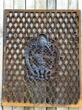 Cast iron-rust door-window grille, wall ornament, beautiful wrought iron !!!