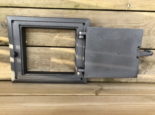 1 hatch for fireplace, cast iron, colour-untreated