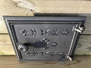 1 hatch for fireplace, cast iron, colour-untreated