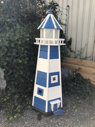 Beautiful large XXL wooden lighthouse with lighting, beautiful in color, hand-painted!!