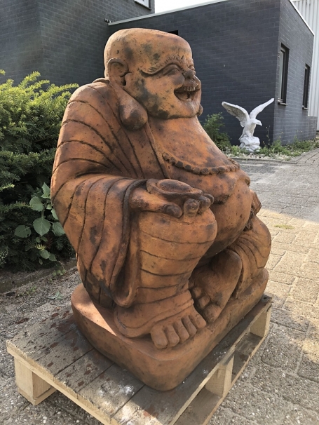 Buddha-Statue, massiver Stein Oxid, schöne große Statue!