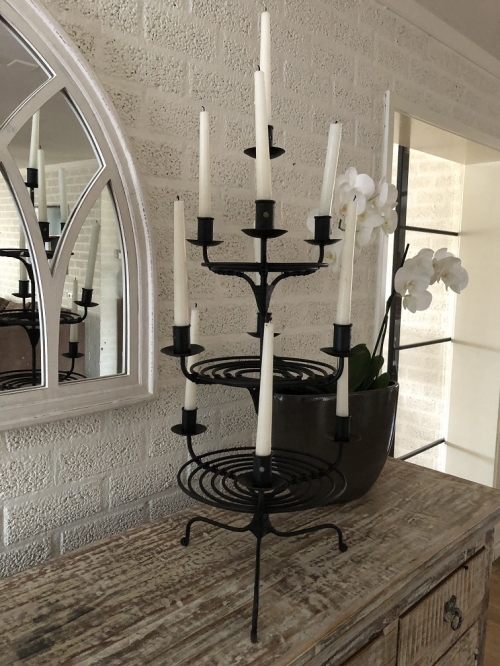 Candle stand - etagere 3 layers, wrought iron, beautiful design!