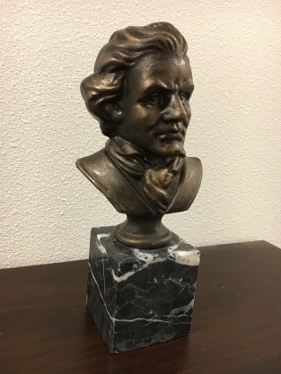 Ludwig van Beethoven, metaal, brons-look