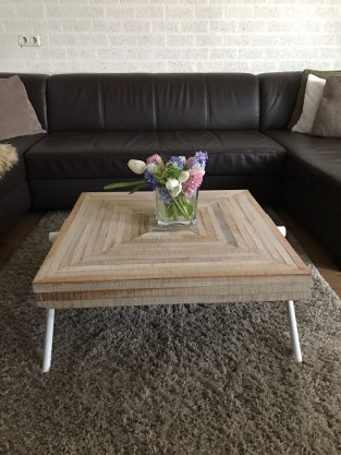 Salon tafel Square wit