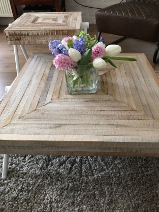 Salon tafel Square wit