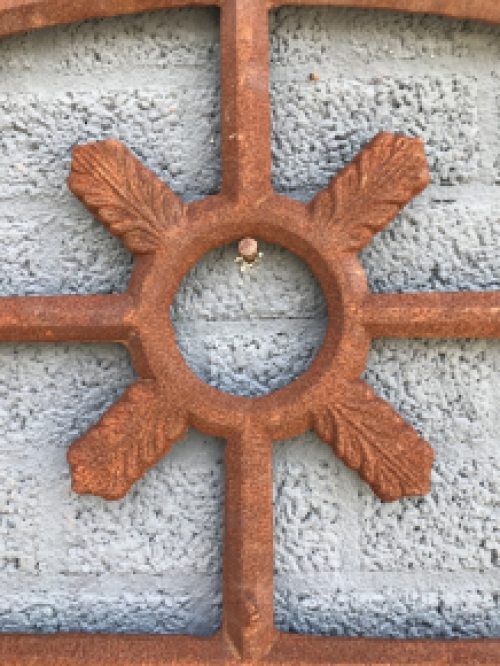 Classic stable window, cast iron window as decoration