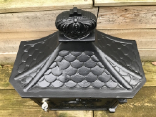 Brievenbus / mailbox vervaardigd uit gegoten aluminium, mat zwart
