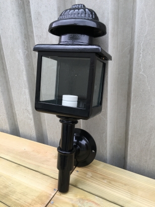 Außenlampe für die Haustür, Coach Lampe, schwarz