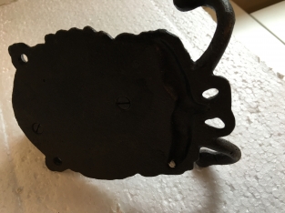 Cast iron-brown horse head with double coat hook, beautiful!!