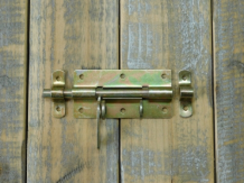 Padlock bolt - with double locking eye - zinc-plated 100 x 50 mm