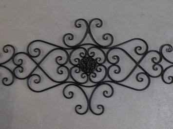 Window grille Vida - wall ornament - black - wrought iron