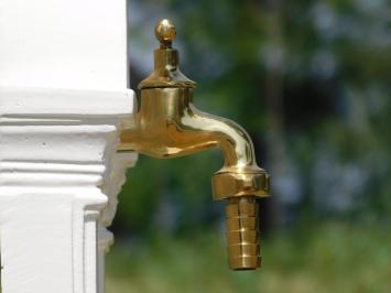 Standing Fountain - White - Aluminium - Brass Tap