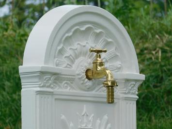 Standing Fountain - White - Aluminium - Brass Tap