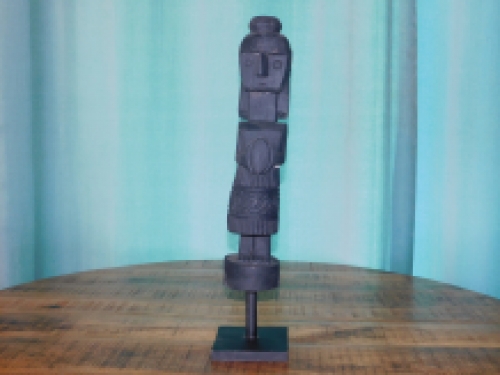 Hand-carved Asmat statue - 2/4 - Tibal Art Wood