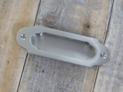 Sliding door handle - bowl handle - matt nickel