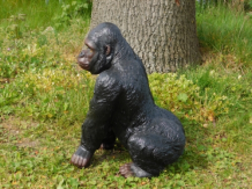 Prachtige gorilla, polystone mooi om te zien.