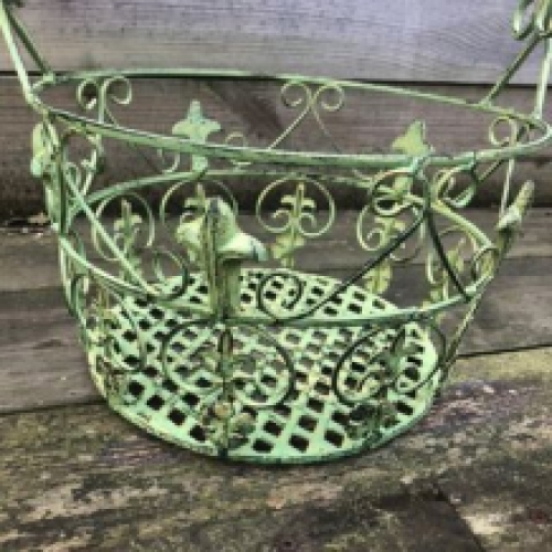 Flower basket French Lily M - green