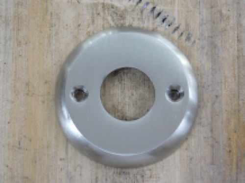Rosette - matt nickel - for door handle or door knob