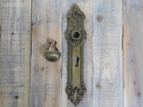 Deurknop + deurplaat, prachtig deurbeslag, PZ92