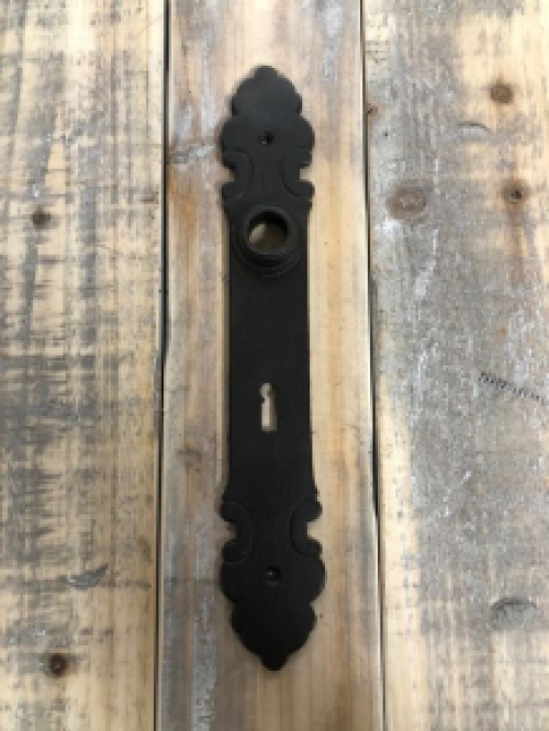 1 Long door plate iron brown ''Cotten'' for room door bb 72 mm.