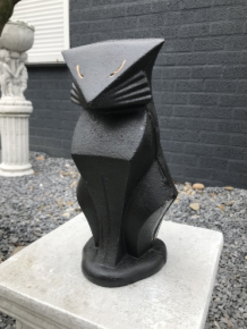 Abstrakte Statue einer Katze / Katze, abstrakte Tierstatue, Gusseisen