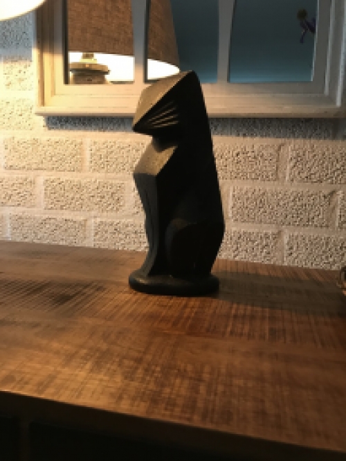 Abstrakte Statue einer Katze / Katze, abstrakte Tierstatue, Gusseisen