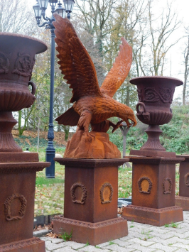 One-off: Eagle XL - 113 cm - Cast iron - Garden statue