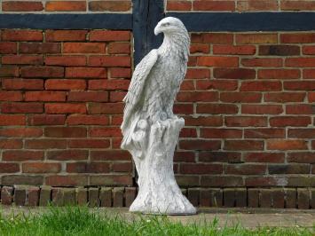 Adler auf Baumstumpf – 105 cm – Stein
