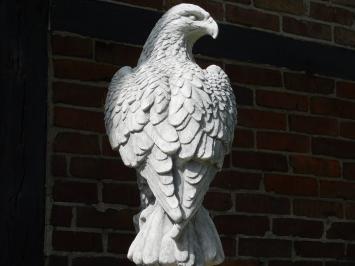 Adler auf Baumstumpf – 105 cm – Stein