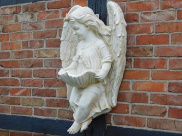 Angel with bowl - polystone - wall decoration